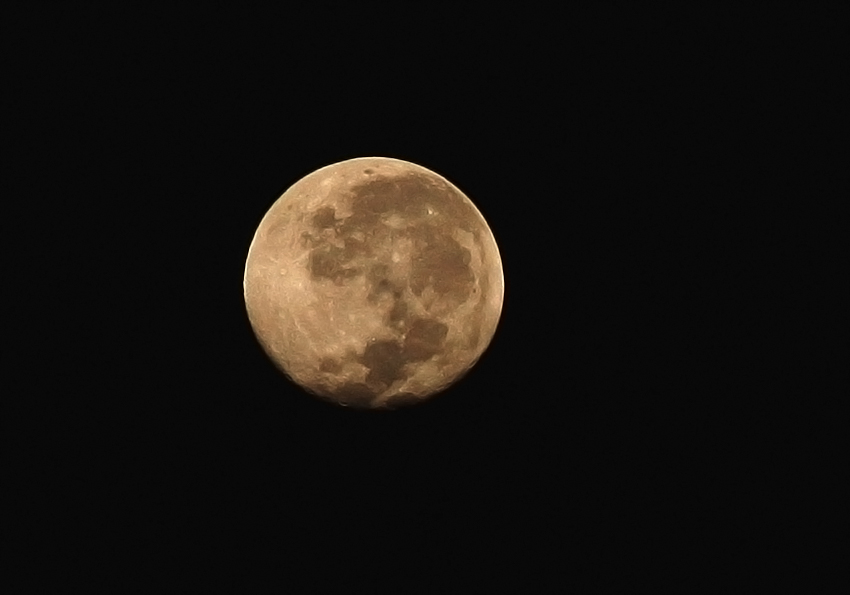 nearly full moon